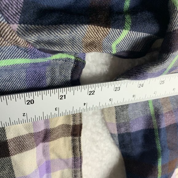 Alpine Design Shirt Men's Medium Multicolor Plaid Cotton Flannel Button-Up 7012 - Picture 4 of 8